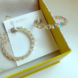 New sparkle/gold Kendra Scott Jolie Hoop Earrings!